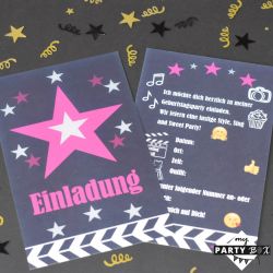 Starparty_Einladungskarten